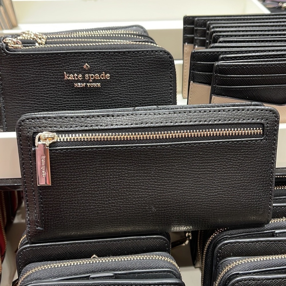 Kate Spade Darcy Large Slim Bifold Wallet 
Black - Picture 14 of 16